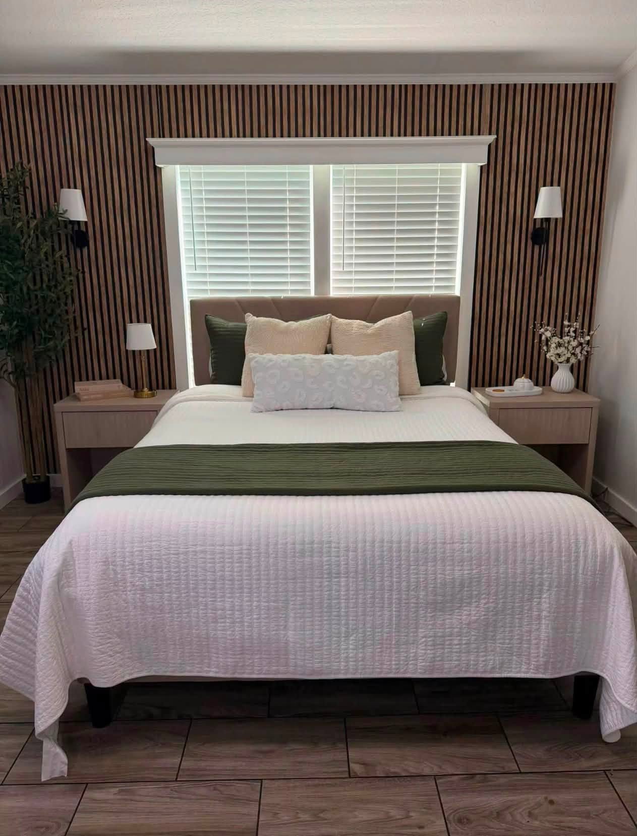 Freshly cleaned bedroom